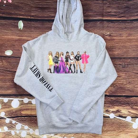 NEW Taylor Swift Eras Gray Hoodie
